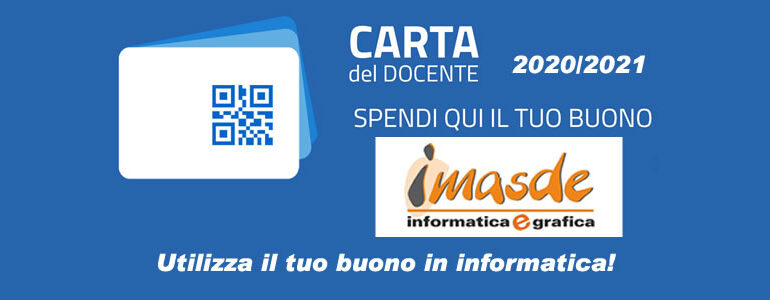 Carta Docenti: attivato bonus 500 euro per l’anno 2020/2021.